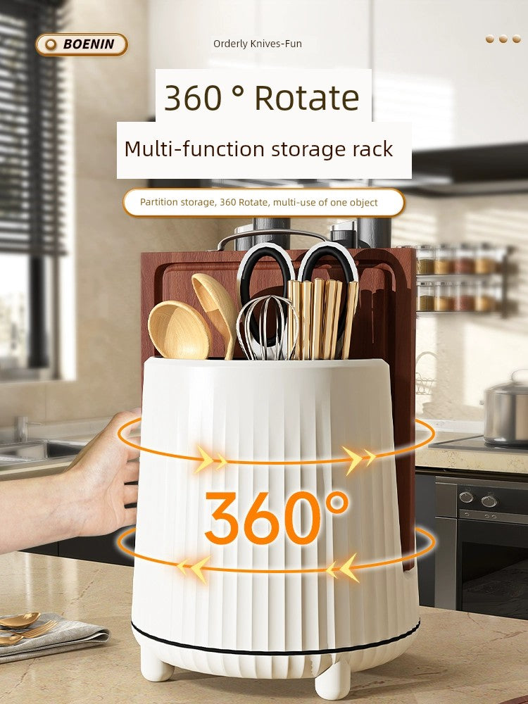 Kitchen Rotating Knife Rack